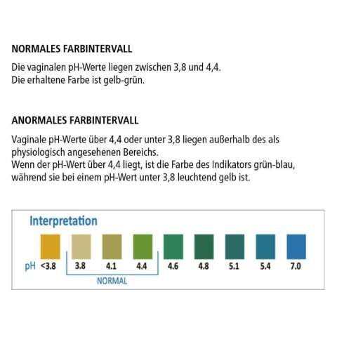 Darstellung der Ergebnisse des Selbsttests